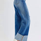 Judy Blue - Retro Wide Leg Jeg Jeans With Cuff