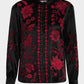Johnny Was - Annalina Sequin Floral-Embroidered Shirt