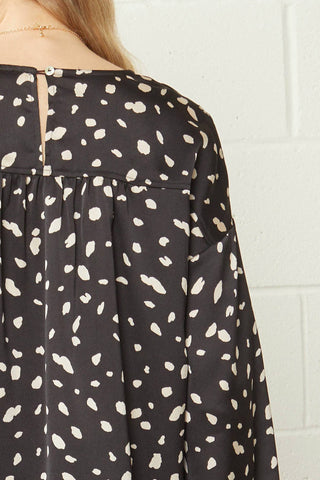 Entro - Leopard & Babydoll Blouse