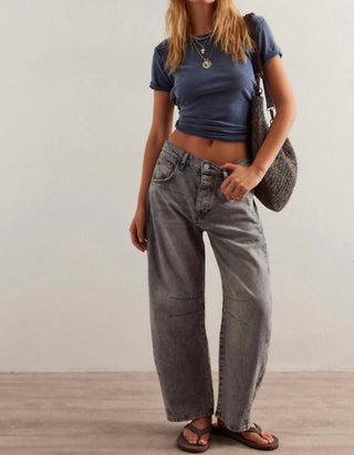 Free People - Good Luck Mid-rise Barrel Jean
