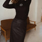 Mima Rosso - Leather Maxi Skirt