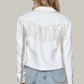 Buddylove - Rife Crystal Fringe Vegan Leather Jacket