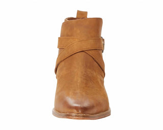 Free People - Women's Leather Back Loop Heeled Ankle Boot