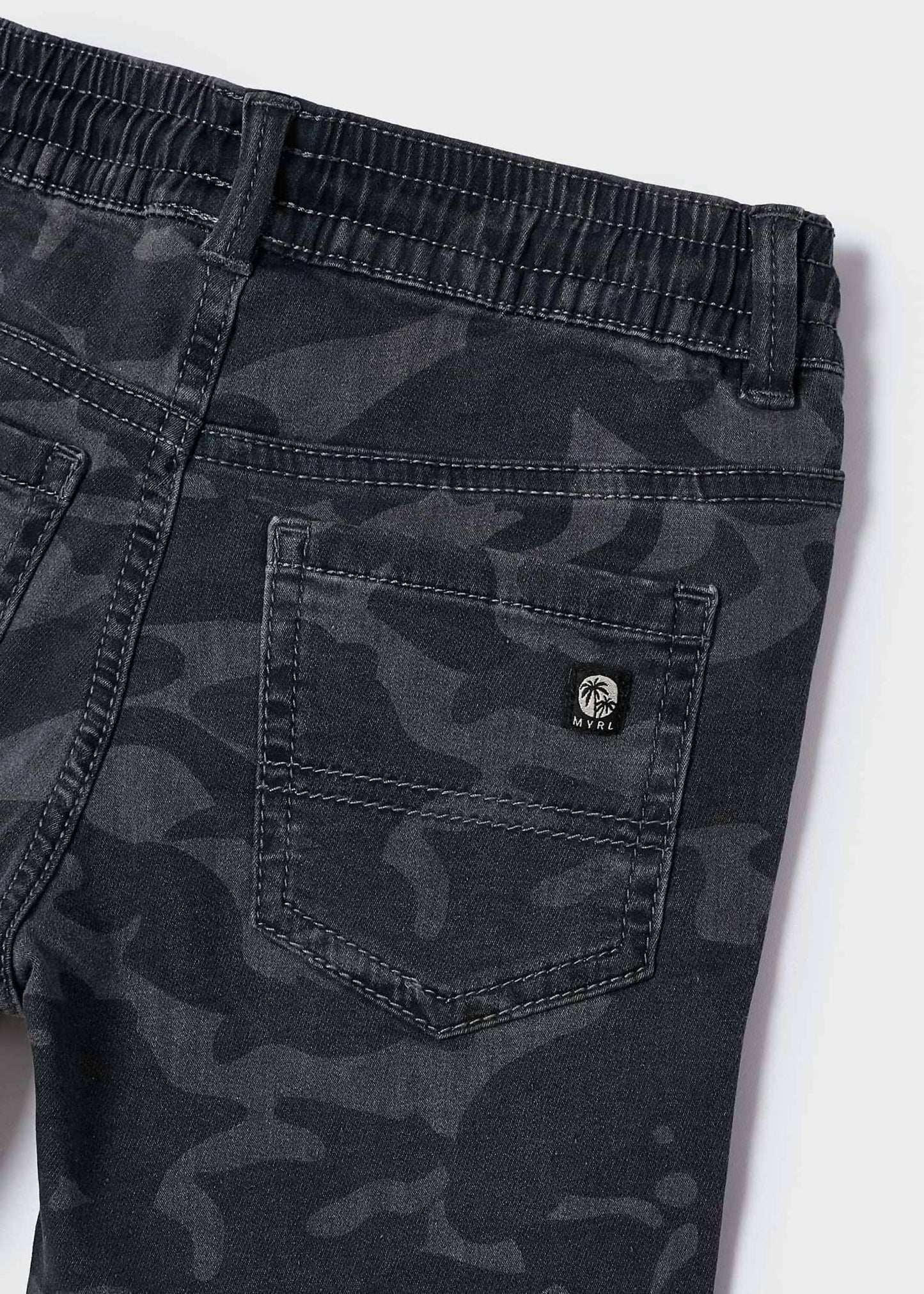 Mayoral - Soft Denim Camo Bermuda Shorts