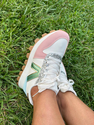 Gabby - Women's Glitter Sneakers