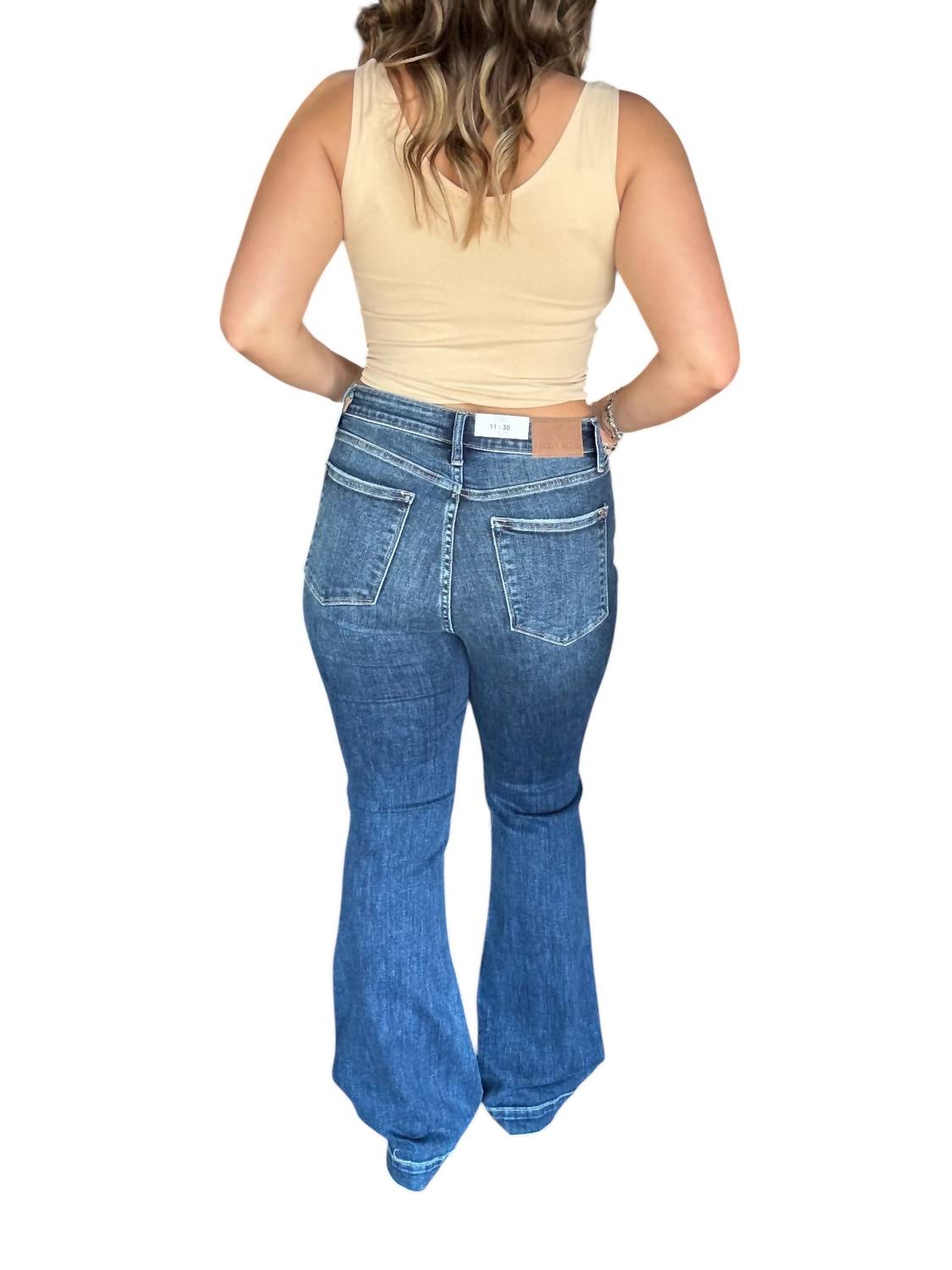 Judy Blue - High Waisted Trouser Flare Jeans