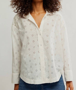 Free People - Mae Washed Eyelet Shirt