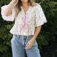 Mable - Ditsy Floral Bow Top