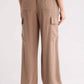 Blu Pepper - High Waist Drawstring Cargo Pants