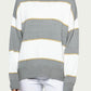 &Merci - TWO-TONE STRIPED CREWNECK SWEATER