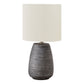 Lighting, Table Lamp, Ceramic, Contemporary - Gray / Cream