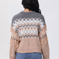 525 America - Fringe Fair Isle Sweater