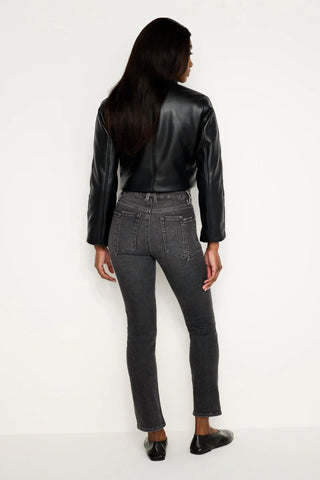 Good American - Good Legs Straight Split Back Jeans