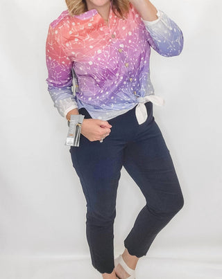 Slimsation By Multiples - Ankle Pant With Scalloped Hem