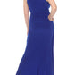 Joseph Ribkoff - Embellished Pleated Halter Evening Dress