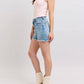 Judy Blue - High Waist Western Embroidery Detail Cut Off Denim Short