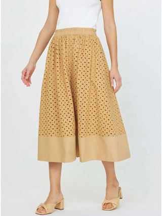 Current Air - Women's Eyelet Midi Skirt