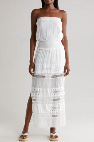 Elan - Strapless Crochet Maxi