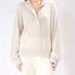 Cashmere Clouds - Quarter Zip Cashmere Sweater