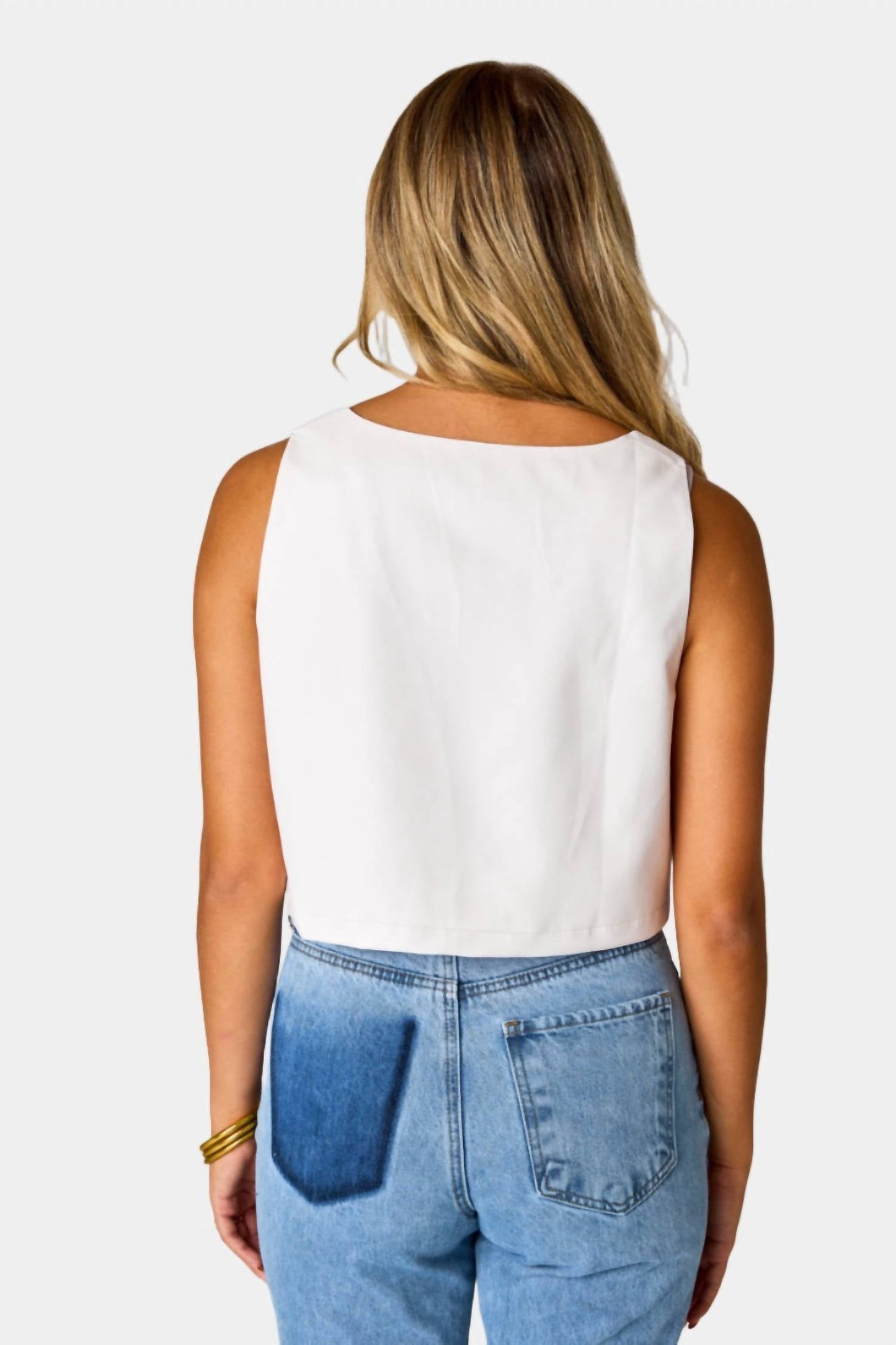 Buddylove - Manning Vegan Leather Cropped Tank Top