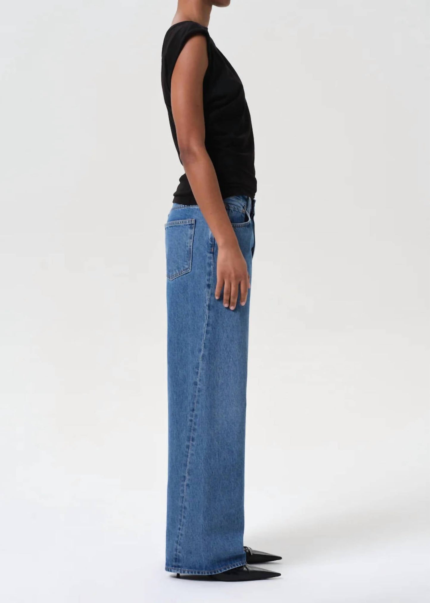 Agolde - Women's Twist Low Slung Baggy Jeans