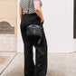 Steve Madden - Linen Blend Straight Leg Pants