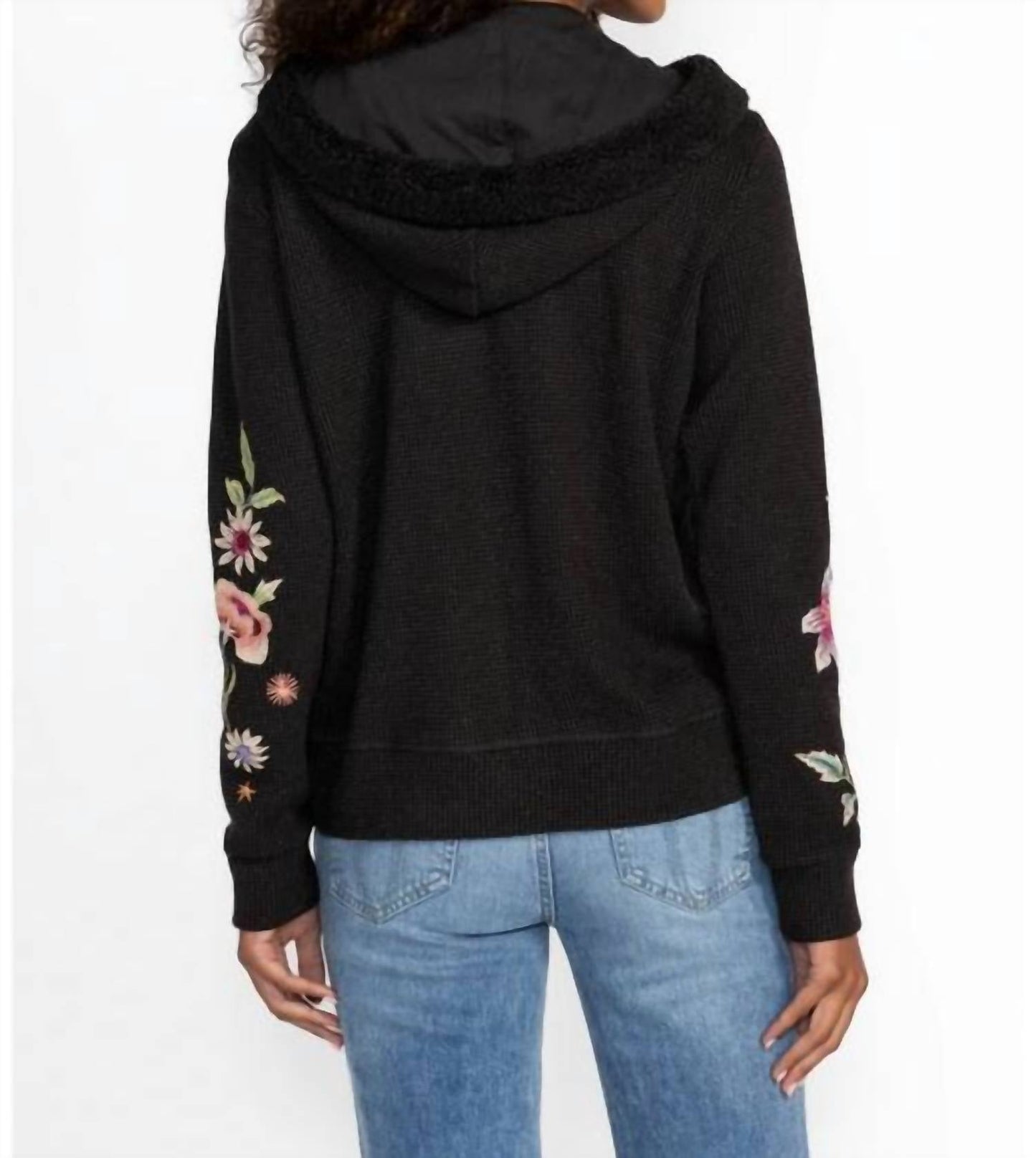 Johnny Was - METALLIC THERMAL ZIP UP HOODIE COLETTE