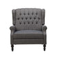Dunham Contemporary Fabric Tufted Oversized Pushback Recliner