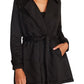Steve Madden Kennedy Quilted Knit Jacket in Black, Size Large