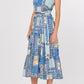 Current Air - Tessa Sleeveless Coastal Print Midi Dress