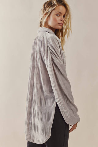 Free People - My Best Long Sleeve Button Front Top