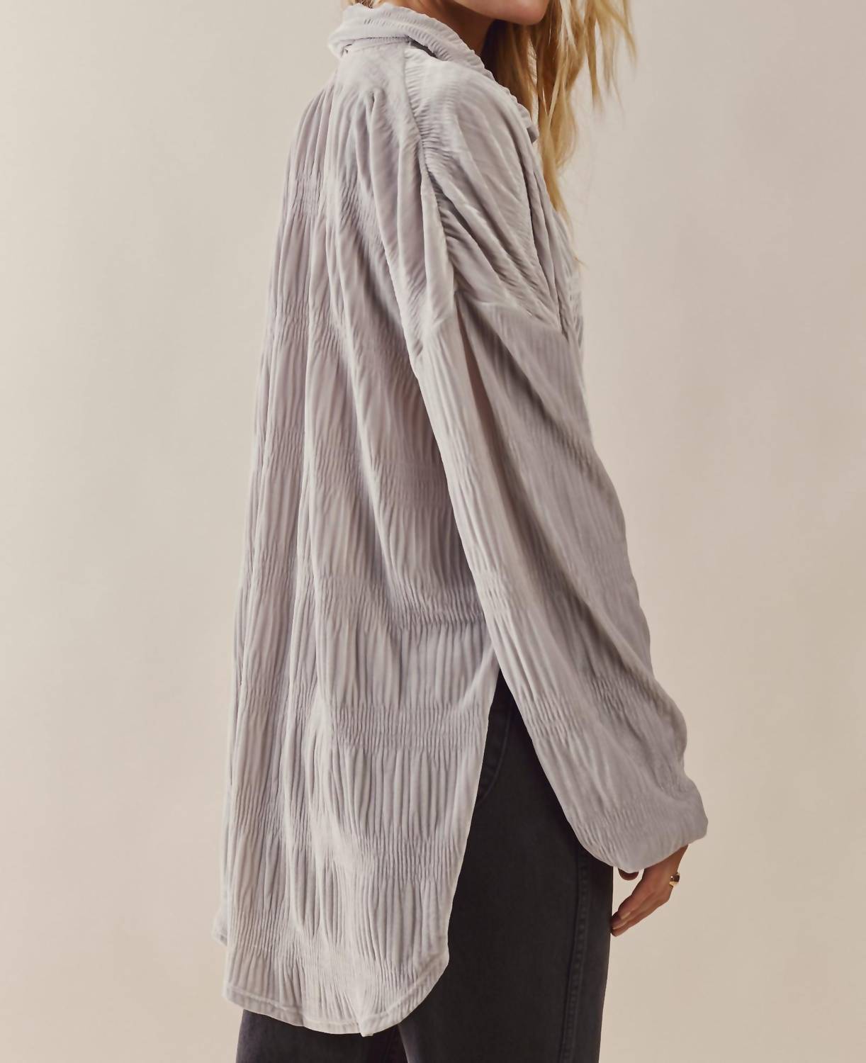 Free People - My Best Long Sleeve Button Front Top