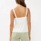 Lovestitch - LACE TRIM BUTTON DOWN TANK