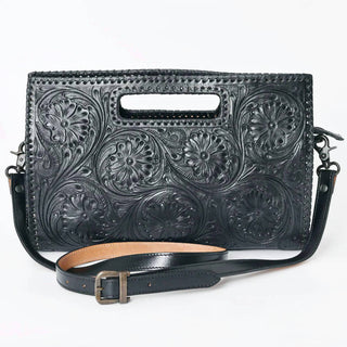American Darling - Women's Hand-tooled Genuine Leather Clutch Bag