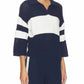 525 America - Zuri Johnny Collar Mesh Rugby Pullover