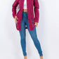 American Bazi - Distressed Button Up Long Sleeve Denim Jacket