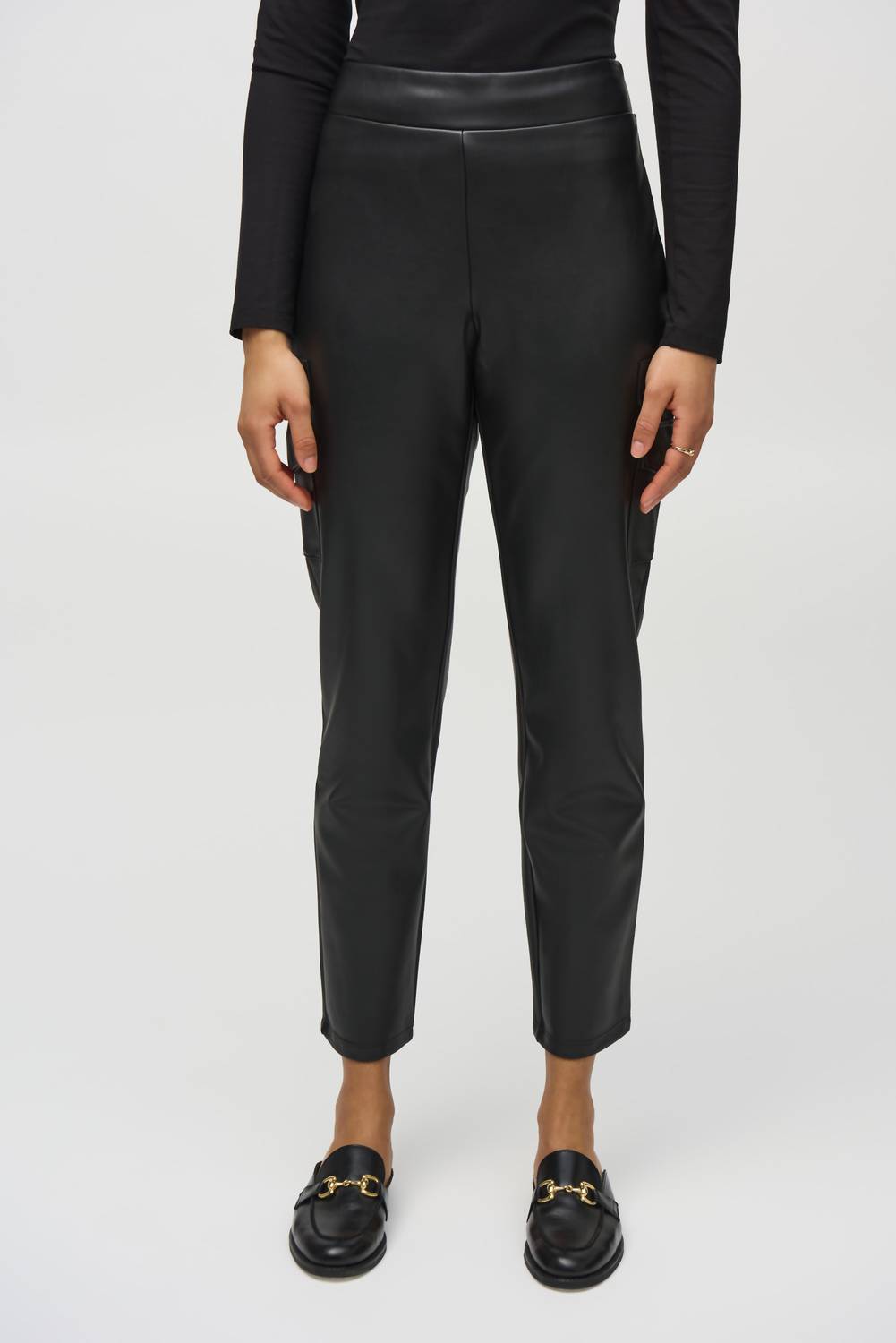 Joseph Ribkoff - Leatherette Cargo Pants