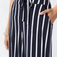 Joseph Ribkoff - Joseph Ribkoff Striped High-waist Belted Wide-leg Pants 241135 *
