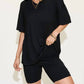 Basic Bae - V-neck T-shirt & Shorts Set