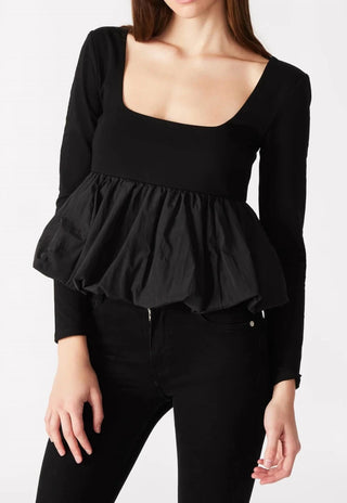Steve Madden - Harmony Square Neck Long Sleeve Top