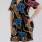 Karen T Design - Chain Print Wrap Romper