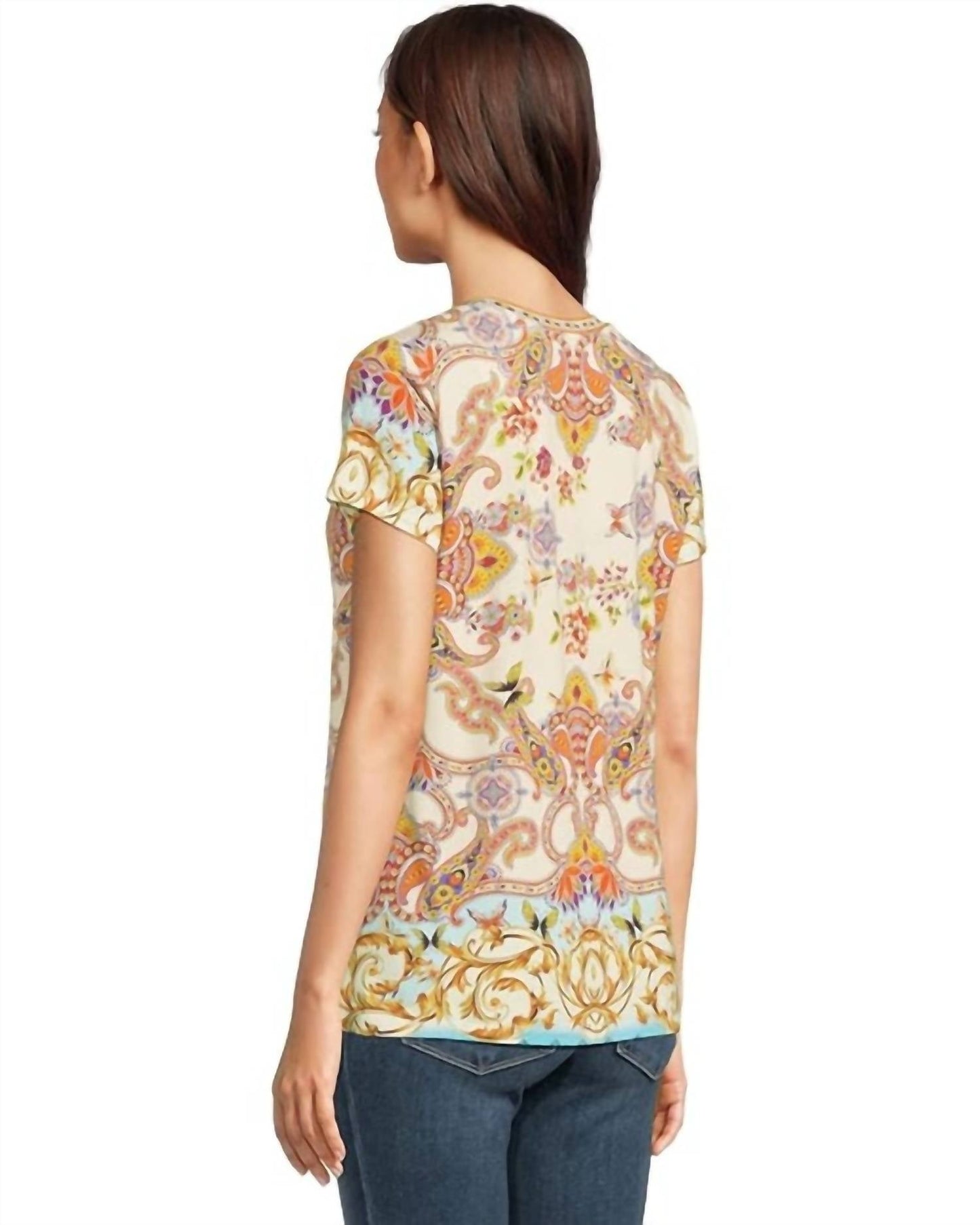 Johnny Was - JANIE FAVORITE SHORT SLEEVE V-NECK