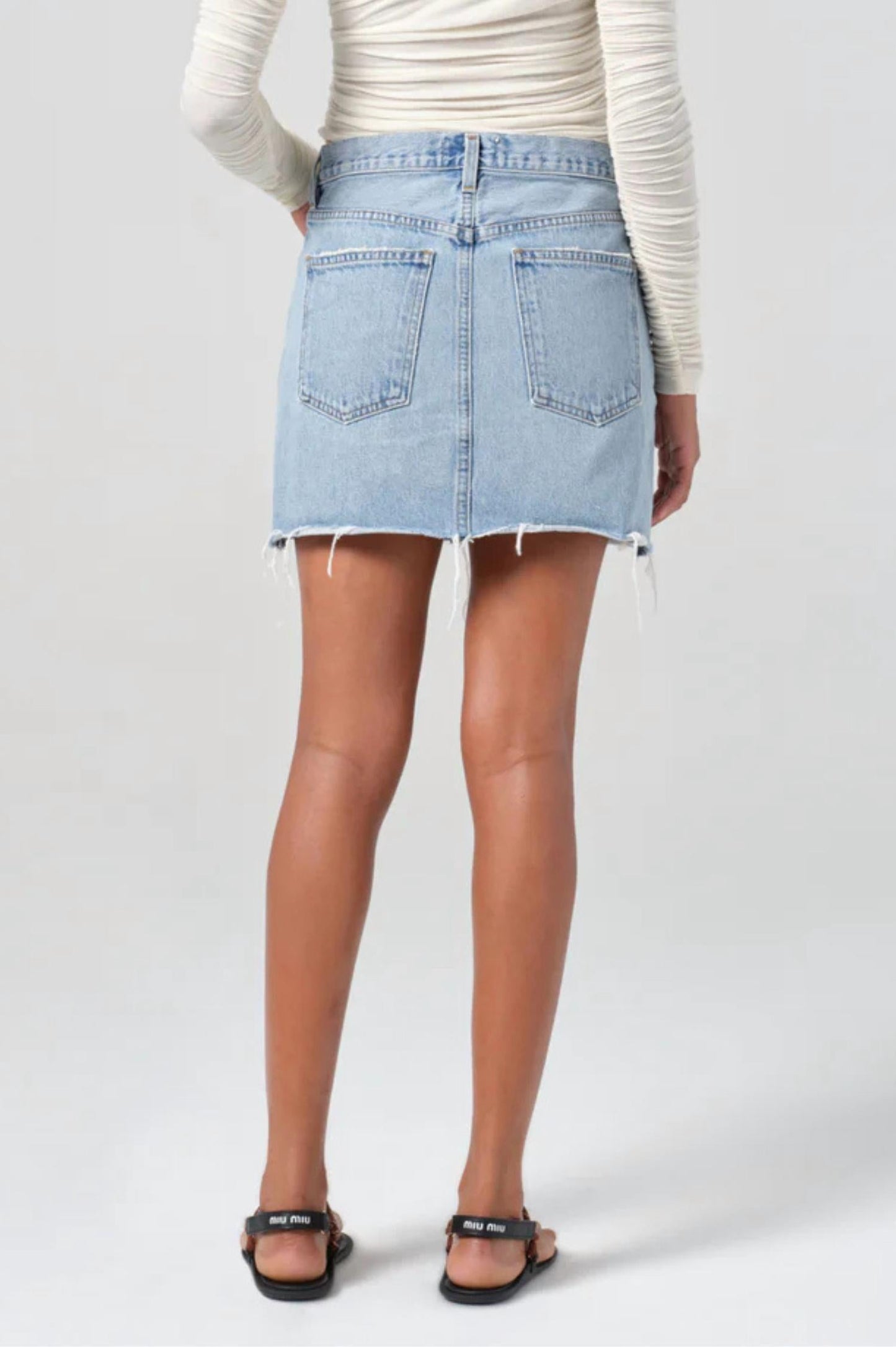 Agolde - V-waist Mini Skirt