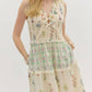 Entro - Tiered Floral Midi Dress