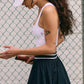 Free People - Sultry High-rise Pleated Tennis Short