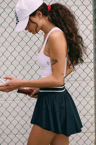 Free People - Sultry High-rise Pleated Tennis Short