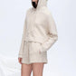 Atm - Women's Slub Jersey Waffle Boxy Hoodie