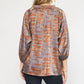 Entro - Swirl Printed V-Neck Top