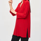 Joseph Ribkoff - Mandarin Collar 3/4 Sleeve Trapeze Tunic