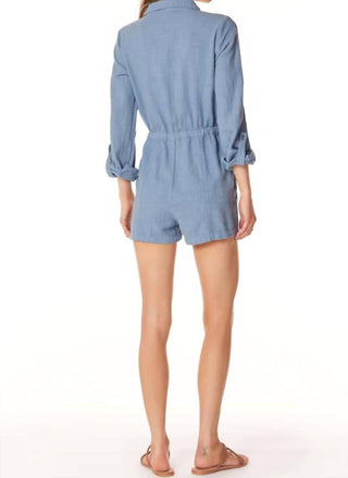 Bobi - Rolled Sleeve Pocket Romper